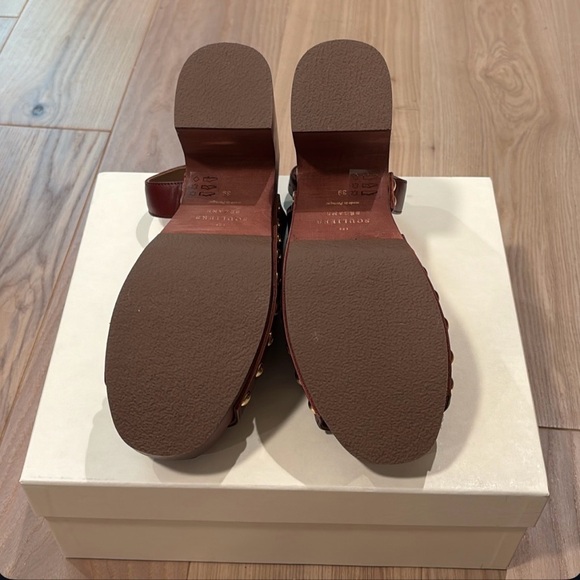 NIB Sezane Harper Leather Clogs, Size 8 - Picture 11 of 11